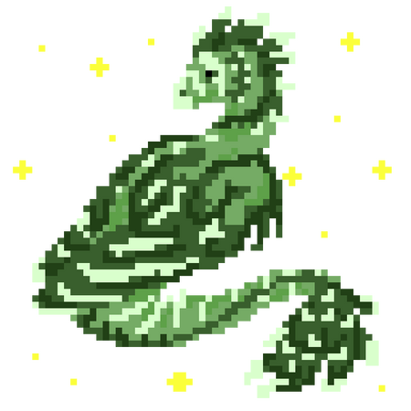 dragon pixelart fullbody