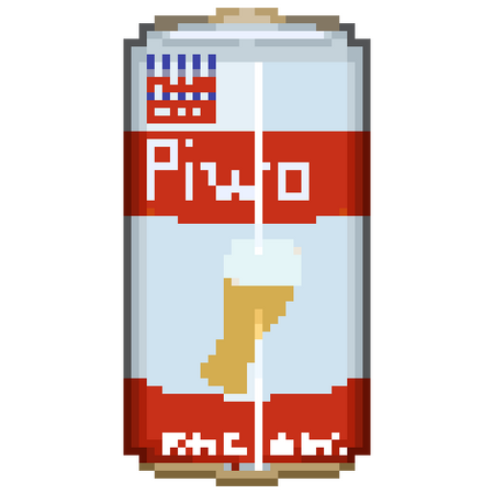 beercan object pixelart